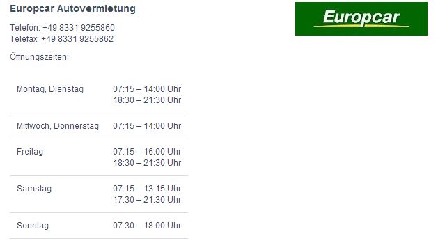 Europcar Memmingen